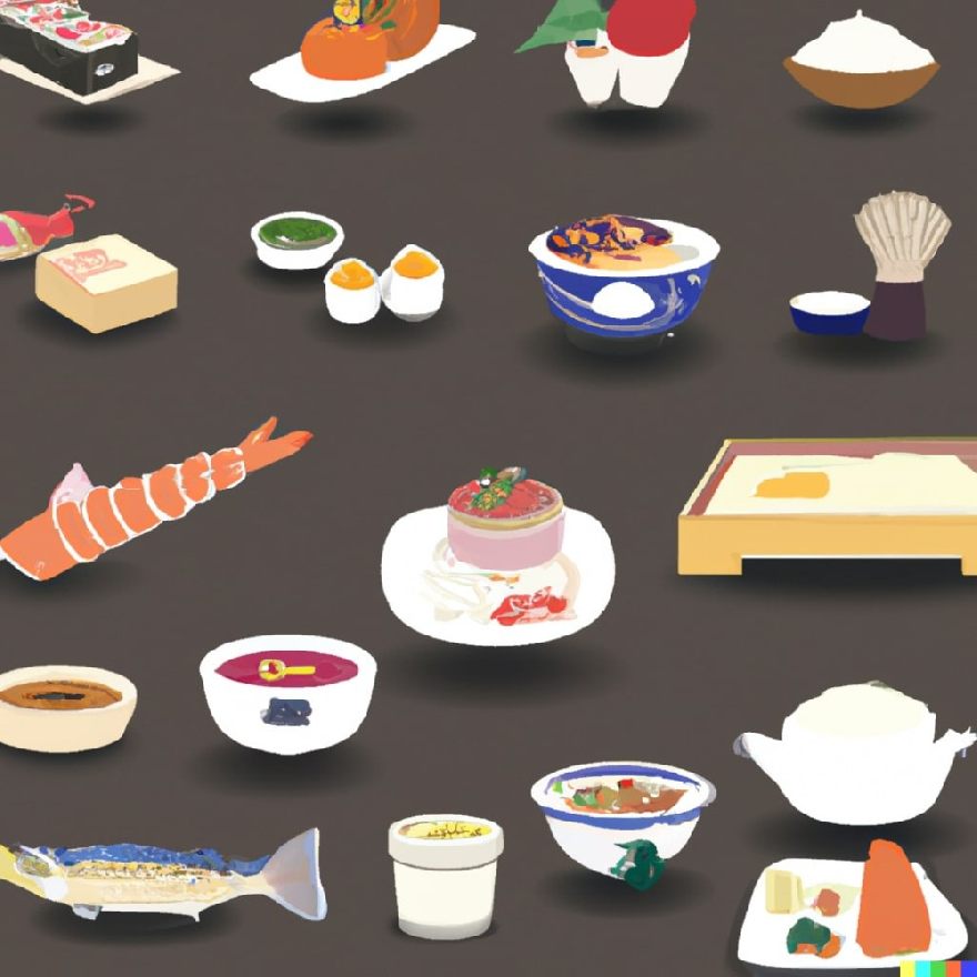 Japanese Food Icons.