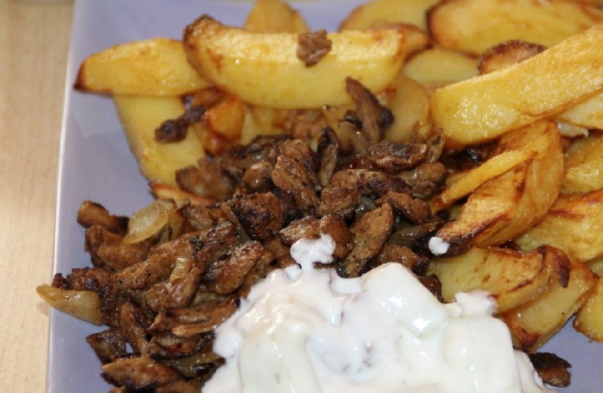 Gyros with fries